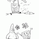 SpongeBob and Patrick on the prowl