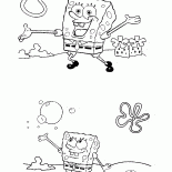 SpongeBob is having fun