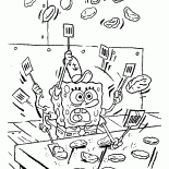 SpongeBob at the stove