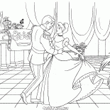 Cinderella and the Prince dancing
