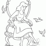 Cinderella and a glass slipper