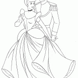 Cinderella and the prince at the ball