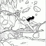 Stone fall from a mountain