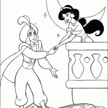 Aladin invites Jasmine