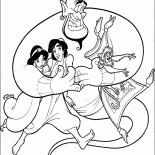 Ginny, Aladdin and Jasmine