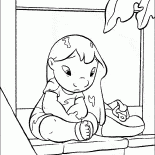 Lilo on the doorstep