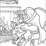 A monster with a book