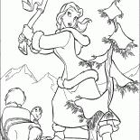 Belle found a Christmas tree