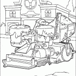 Asphalt paver in a Province