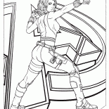 Black Widow in action