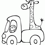 Giraffe edit by car