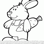 Rabbit with carrot