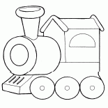 The locomotive of plastic