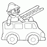 Toy fire truck