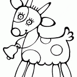 Goat with a bell