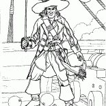 Pirate in a battle