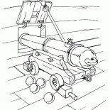 The gun in the window