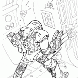 A man in military spacesuit