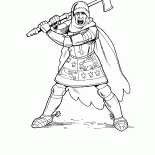 Knight with ax