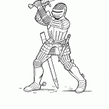 Knight with a two-handed sword