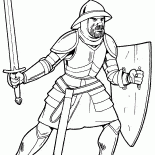 Knight in light armor