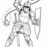 Knight with mace