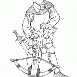 Warrior with a crossbow