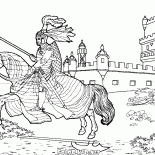 Knight on horseback