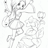Fairy with a magic wand