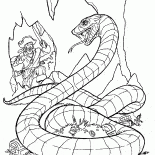 Giant snake hunting