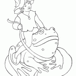 Elf riding a toad