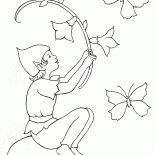 Elf playing with bells