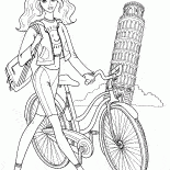 Girl with a bicycle