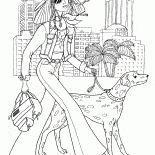Girl in town