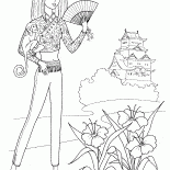 Girl with a monkey