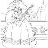 Princess with a guitar