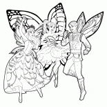 Fairy butterflies are having fun