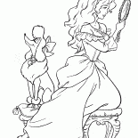 Princess with a pendant