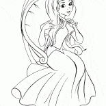 Princess brushing her hair