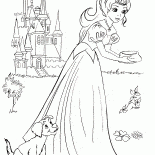 Princess feeds the puppy