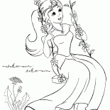 Princess on a swing