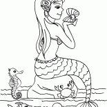 Mermaid with a pearl