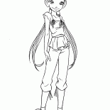 Hay Lin in the city dress