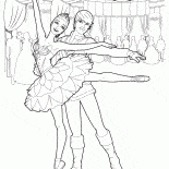 Ballerina with a partner