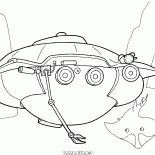 Coloring page - Nuclear submarine