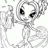 Girl artist