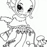Girl in Pancho