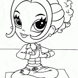Girl on the yoga