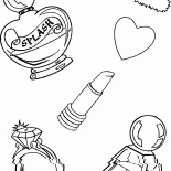 Cosmetics for a girl