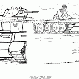 Wheeled-tracked tank